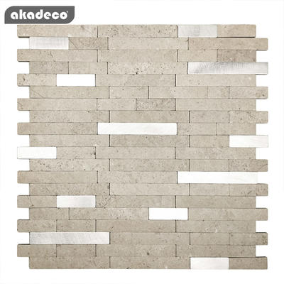 metal mosaic and easy tile 3D wall stick hot salling design kitchen use waterproof