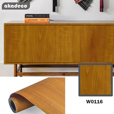 akadeco PVC Self-adhesive Wooden Color Film Wood Contact Paper suitable for wall furniture