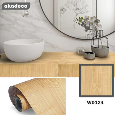 New arrival self adhesive contact paper PVC wooden patterns decorative film for wall for furniture