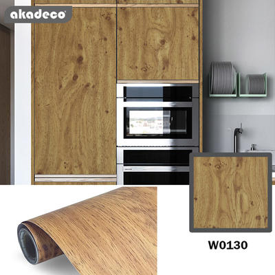 Classic simple style wooden grain mixed color 3d wallpaper pvc waterproof Furniture renovation wood color