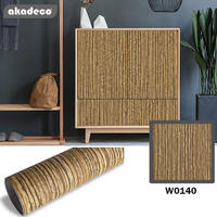 Most popular clean texture waterproof moistrue-proof wooden self adhesive contact paper for furniture decoration