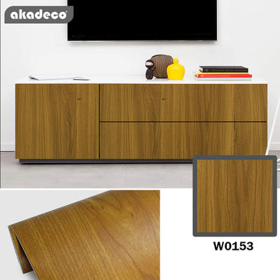 Akadeco Popular PVC Self Adhesive Wooden Film with Removable Glue, Catering for Furniture, Wall and Floor