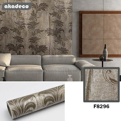 printed flower designs self adhesive contact paper high quality EU REACH standard  interior home decoration pvc wallpaper