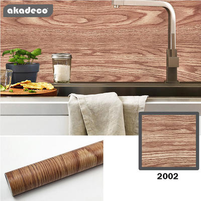 wooden contact paper  water-proof PVC wallpaper for wall decor furniture decor 2002