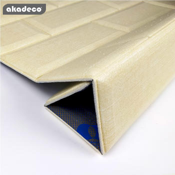3D wallpaper XPE material khaki color anti-oil water-proof 4FT1012