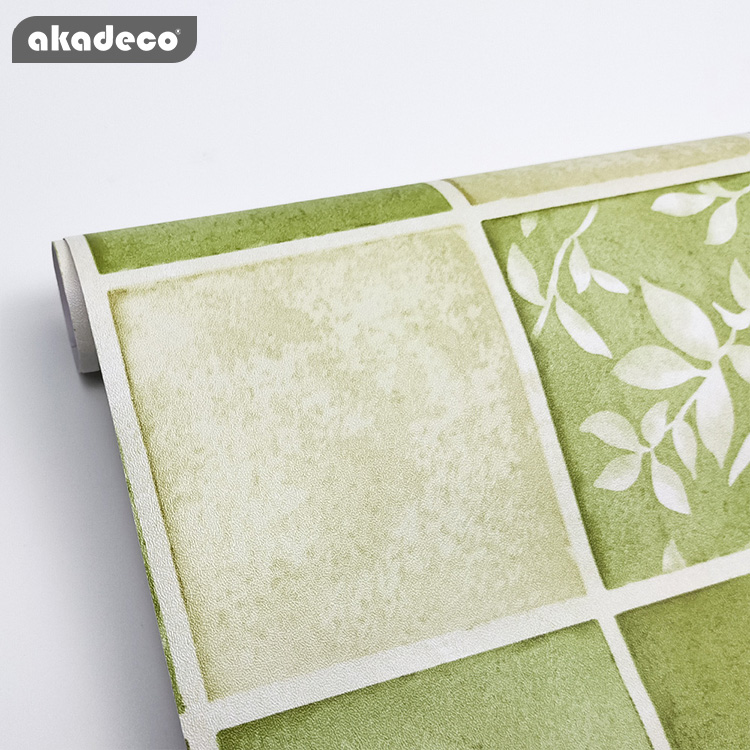 akadeco printed wallpaper for walls beautiful green color rewable your home