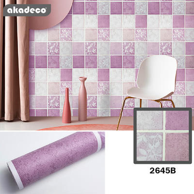 printed flower wallpaper popular style cute pink color moisture-proof décor the wall