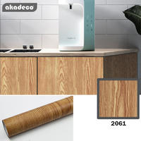 akadeco self adhesive film wooden stickers 45cm*10m*8mm water-proof 2061