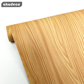 akadeco wooden sticker for table peel and stick easy to use nature wood pattern