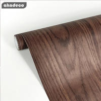 akadeco wood self adhesive for bedroom classic color water-proof PVC material