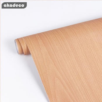 akadeco pvc wooden type wall stickers roll contact paper nature texture