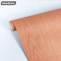 natural wood wall paper rolls bathroom wallpaper removable film for home W2076