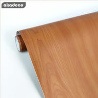 home decor wood grain self-adhesive PVC  waterproof beautiful striped wall paper