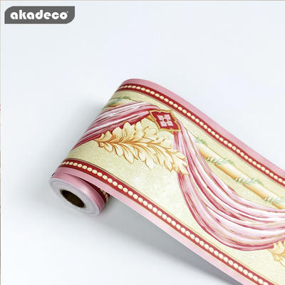 akadeco border sticker design PVC material 10cm*10m*0.08mm water-proof moisture-proof