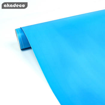 akadeco PVC plain color self adhesive film for furniture decor water-proof