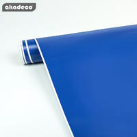akadeco self adhesive plain design blue classic color water-proof