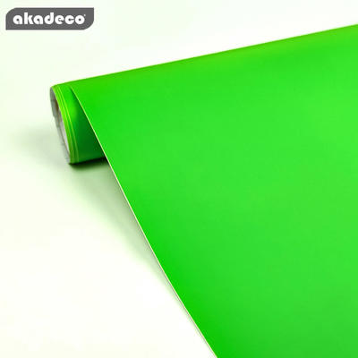 PVC adhesive film pure green color hot selling product for home decor 7025