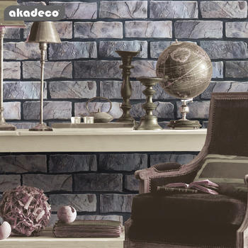 akadeco  pvc brick pattern new style decorative paper simple style for wall renovation