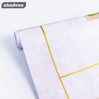 self adhesive pvc print wallpaper roll for home decoration wholesale price