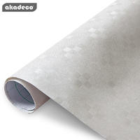 akadeco PVC wallpaper popular lozenge texture frosted effect water-proof 92009