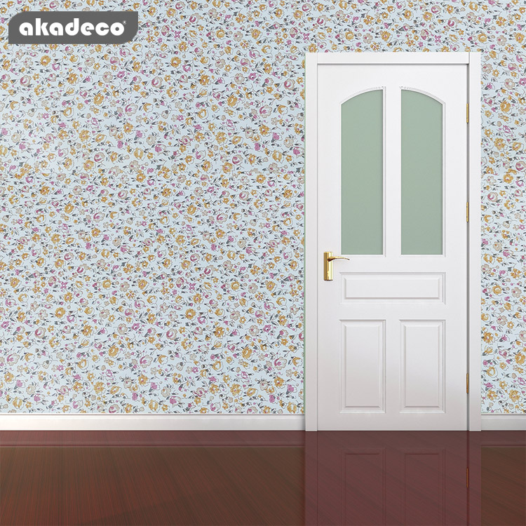 akadeco PVC self adhesive wall paper factory price fancy film for home decoration